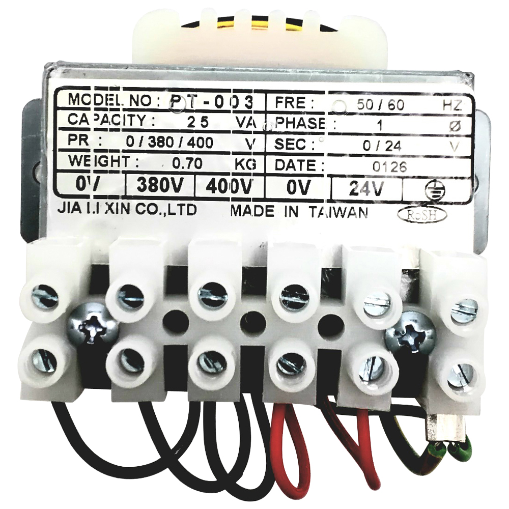 TRANSFORMATEUR 400V / 24V - 25VA
